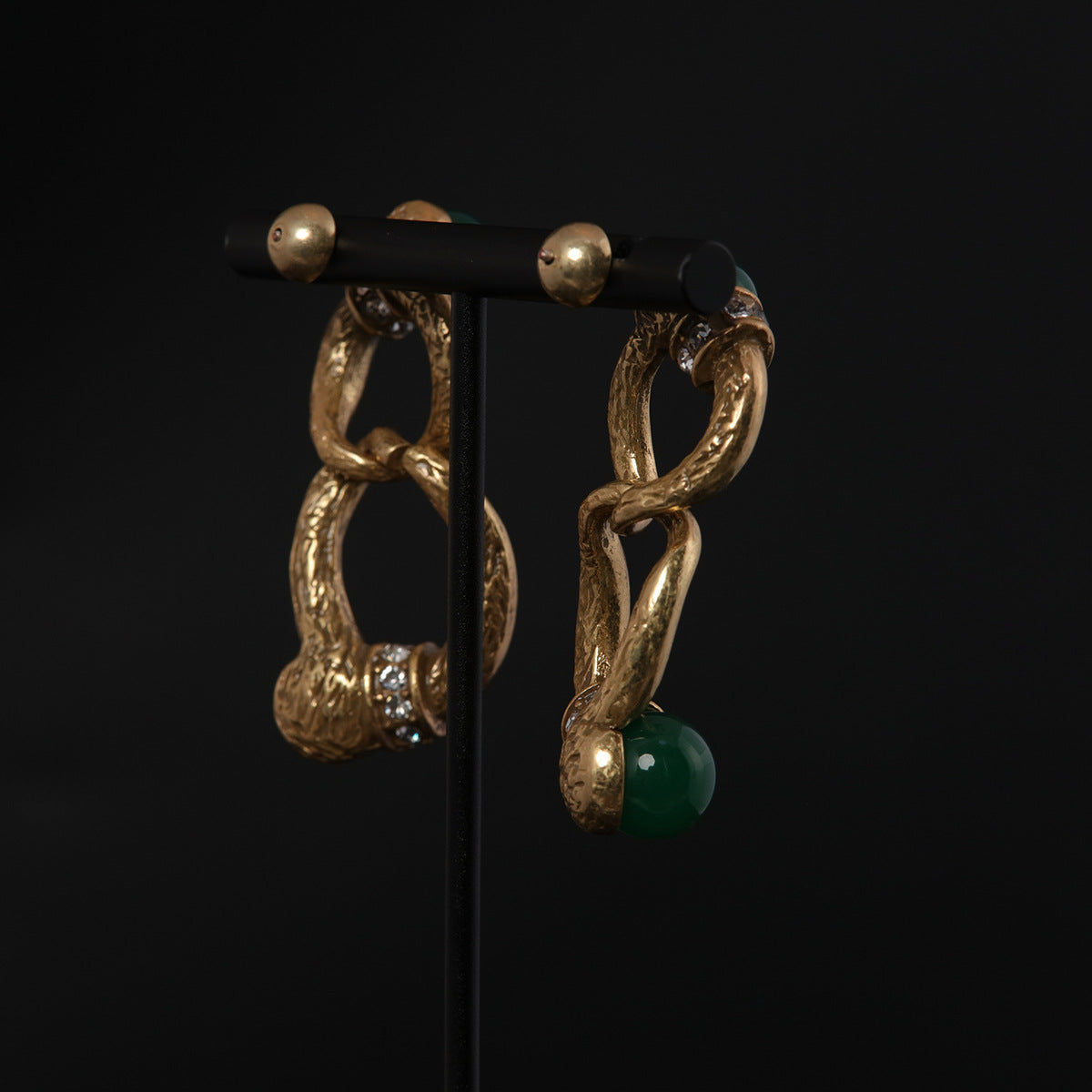 Vintage Agate Elegant Handcrafted Earrings Handcrafted Design