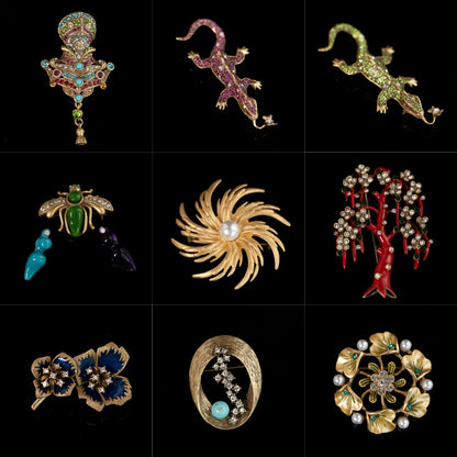 Vintage Cross Artisan Handcrafted Brooches for Men