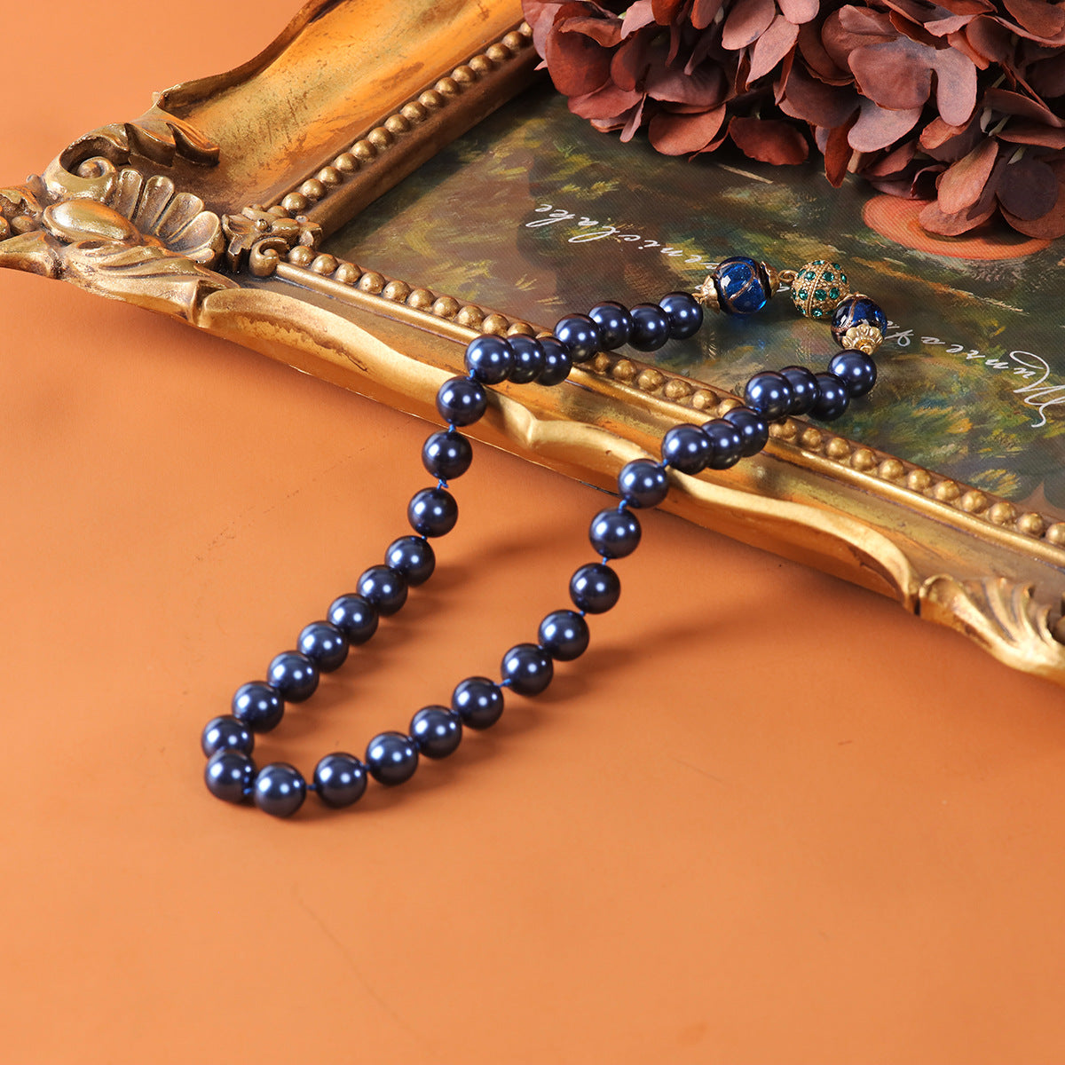Vintage Glass Timeless Classic Necklace Gift Jewelry