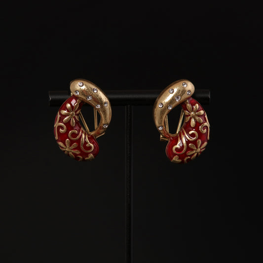 Vintage Luxury Chic Artisan Earrings Gift Jewelry