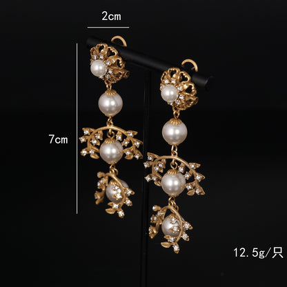 Vintage Refined Handcrafted Artisan Earrings Handcrafted Design