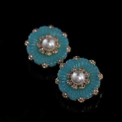 Vintage Pearl Floral Timeless Handcrafted Earrings Timeless Style