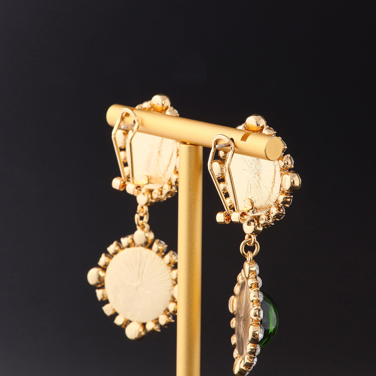 Vintage Pearl Geometric Luxury Earrings Handcrafted Design