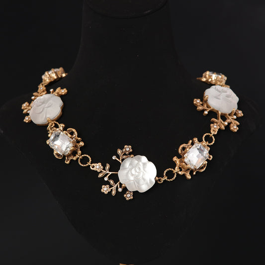 Vintage Pearl Artisan Polished Necklace for Women