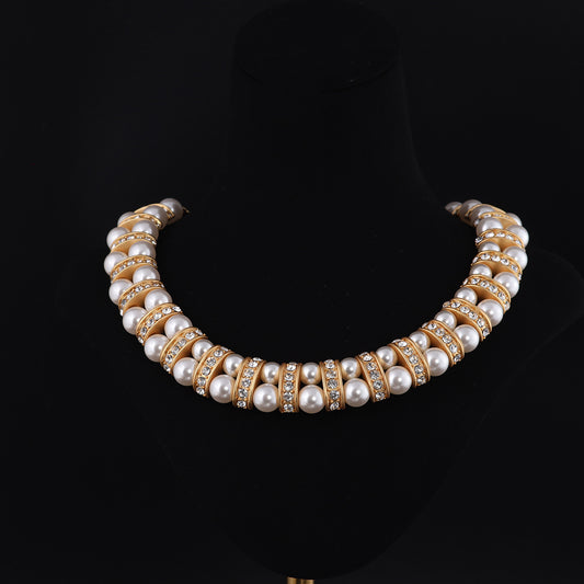 Vintage Pearl Geometric Timeless Necklace Timeless Style