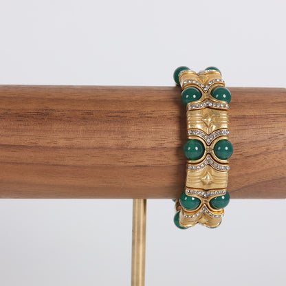 Vintage Agate Geometric Refined Handcrafted Bracelet Handcrafted Design