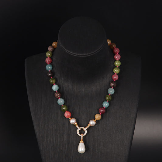 Vintage Natural Stone Star Luxury Necklace Timeless Style