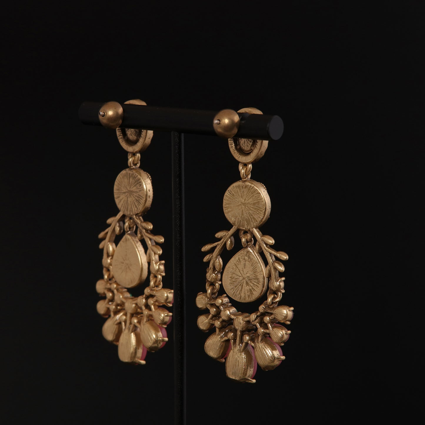 Vintage Agate Blossom Luxury Earrings Gift Jewelry