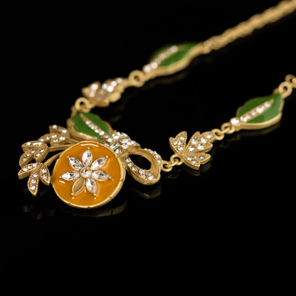 Vintage Leaf Timeless Handcrafted Necklace for Ladies