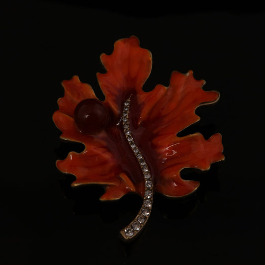 Vintage Enamel Floral Refined Brooches for Women