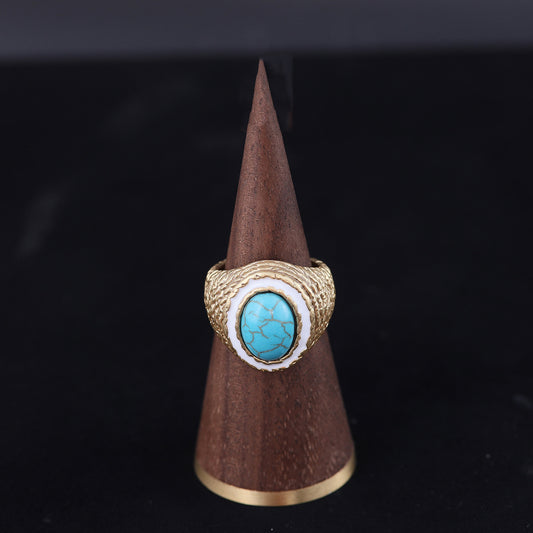 Vintage Geometric Statement Classic Open Ring Timeless Style