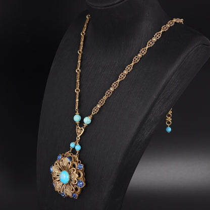 Vintage Artisan Handcrafted Chic Necklace Handcrafted Design