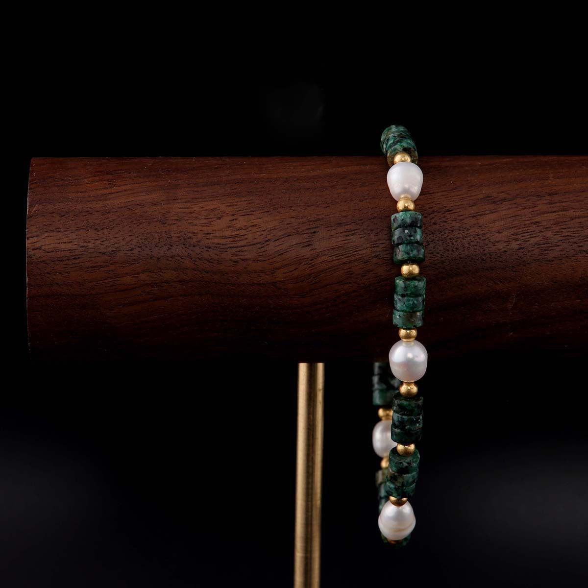 Vintage Pearl Geometric Chic Handcrafted Bracelet Gift Jewelry