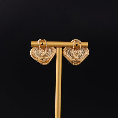 Vintage Geometric Artisan Artisan Earrings Handcrafted Design