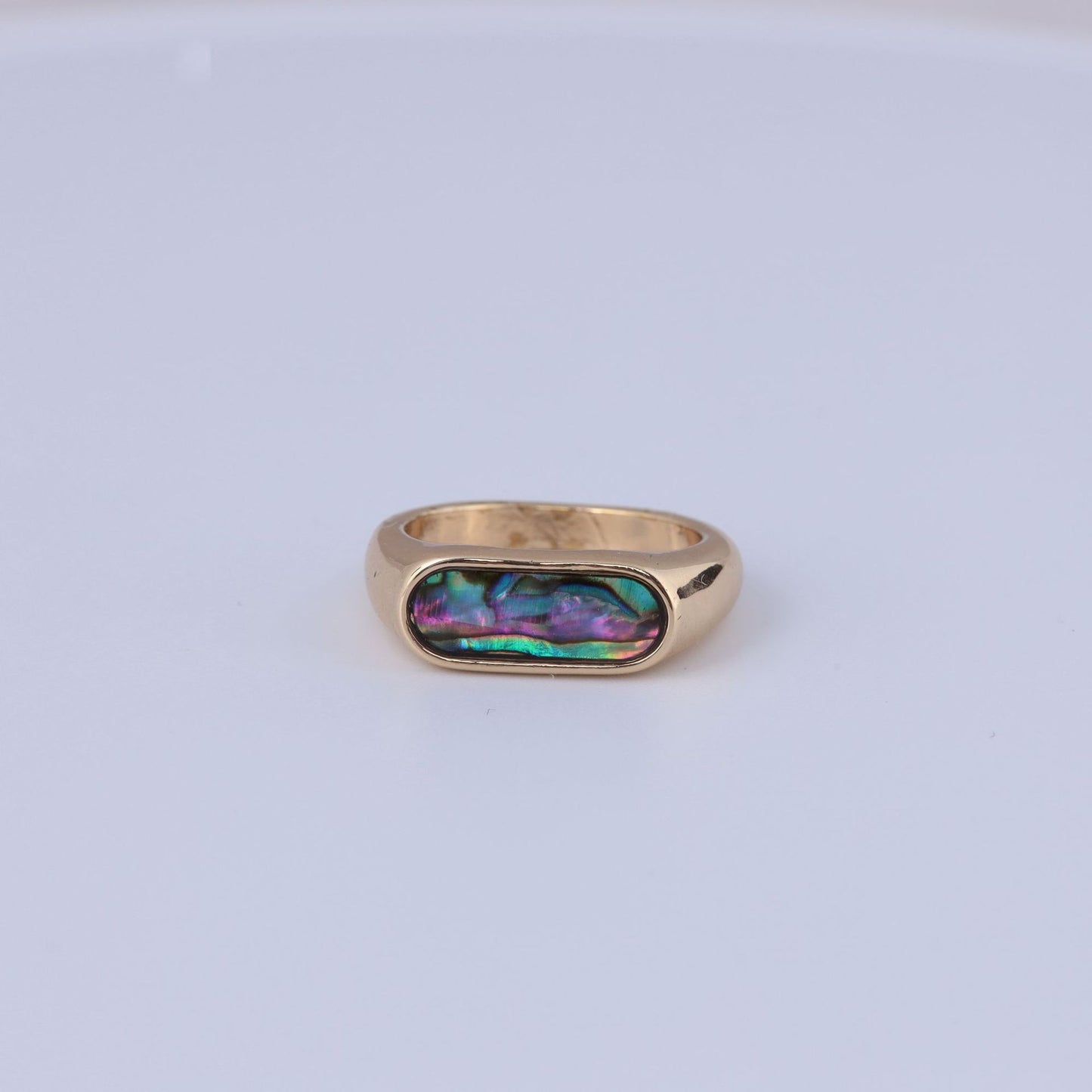 Vintage Shell Geometric Timeless Open Ring Handcrafted Design
