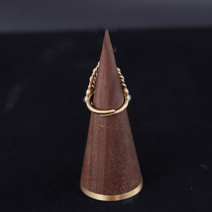 Vintage Geometric Classic Handcrafted Open Ring Handcrafted Design