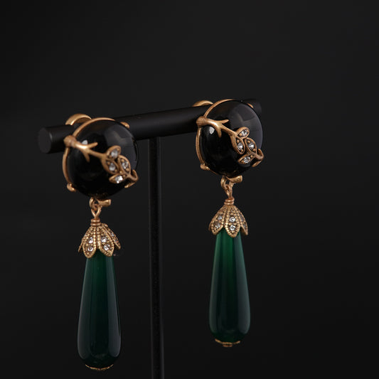 Vintage Floral Artisan Handcrafted Earrings Timeless Style