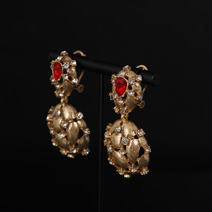 Vintage Crystal Chic Handcrafted Earrings Timeless Style