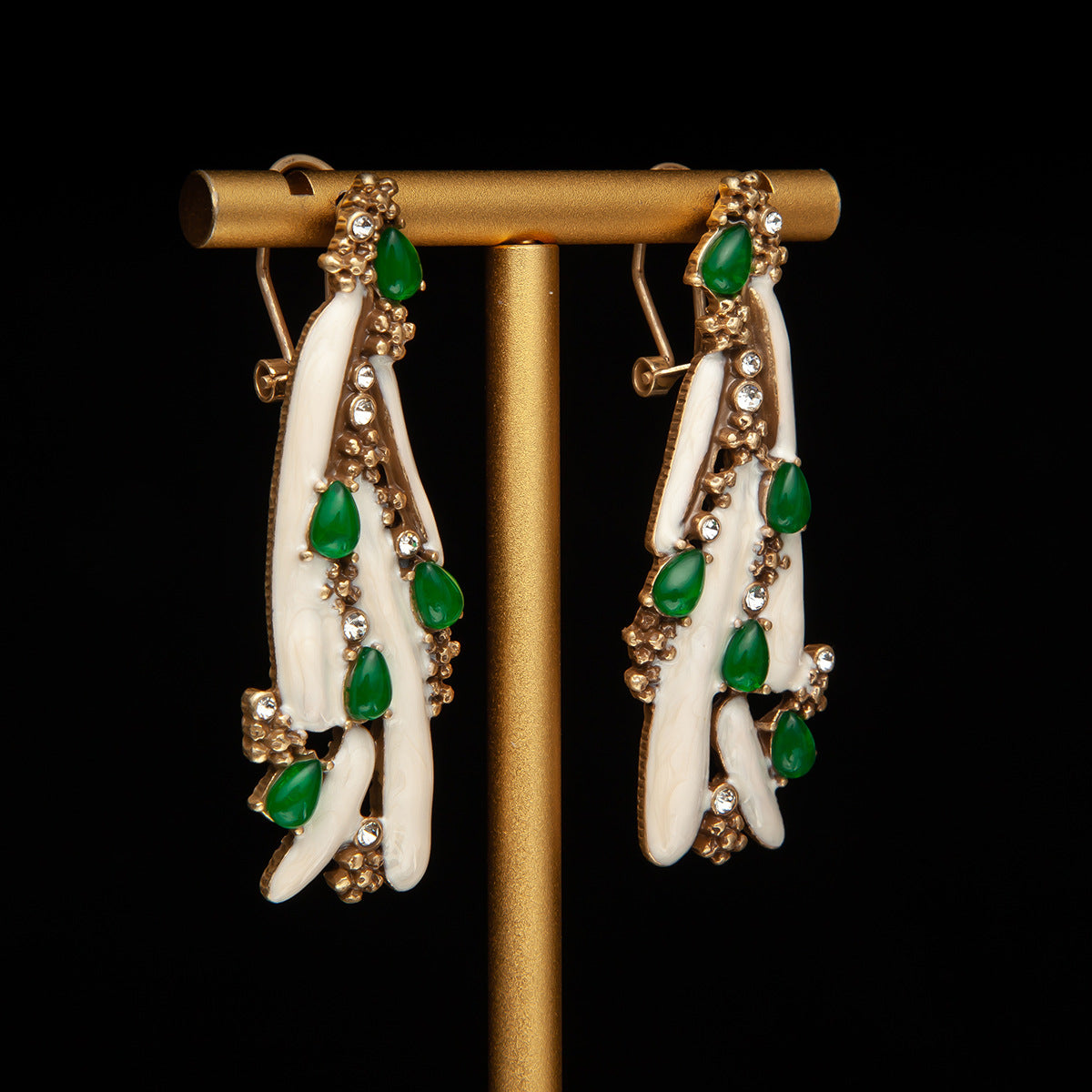 Vintage Enamel Timeless Luxury Earrings for Women