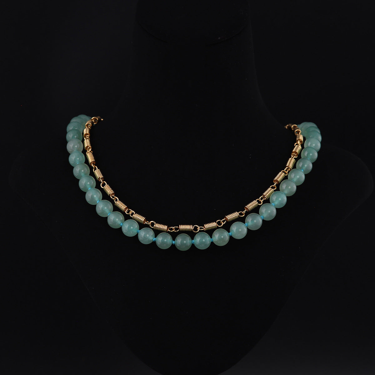 Vintage Geometric Chic Double Layer Necklace Timeless Style