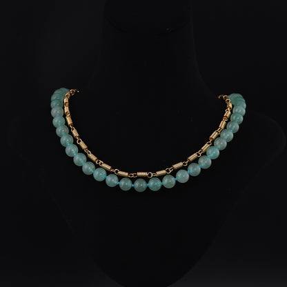 Vintage Geometric Chic Double Layer Necklace Timeless Style