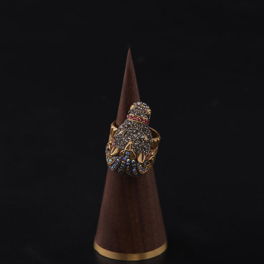 Vintage Cross Refined Elegant Open Ring Timeless Style