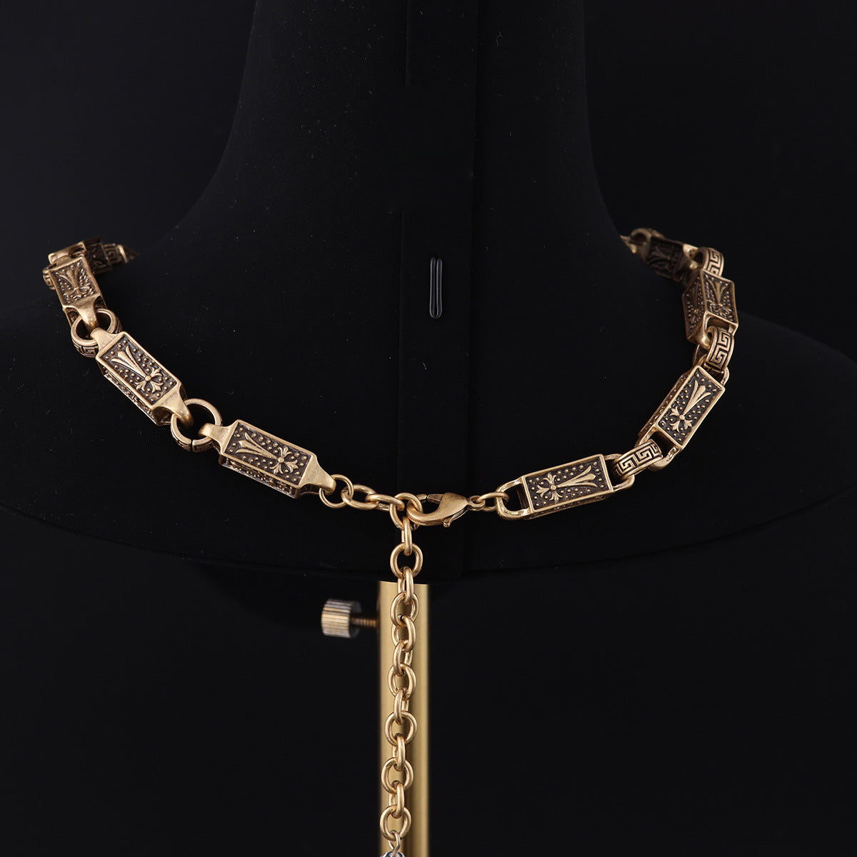Vintage Geometric Classic Refined Necklace Handcrafted Design