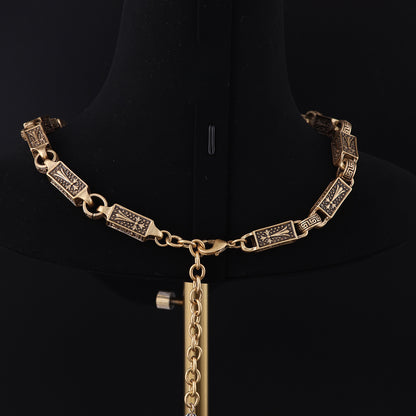 Vintage Geometric Classic Refined Necklace Handcrafted Design