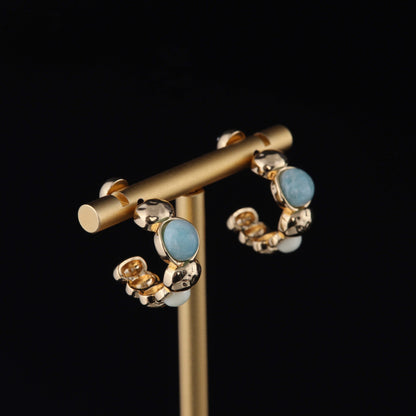 Vintage Geometric Luxury Handcrafted Earrings Handcrafted Design