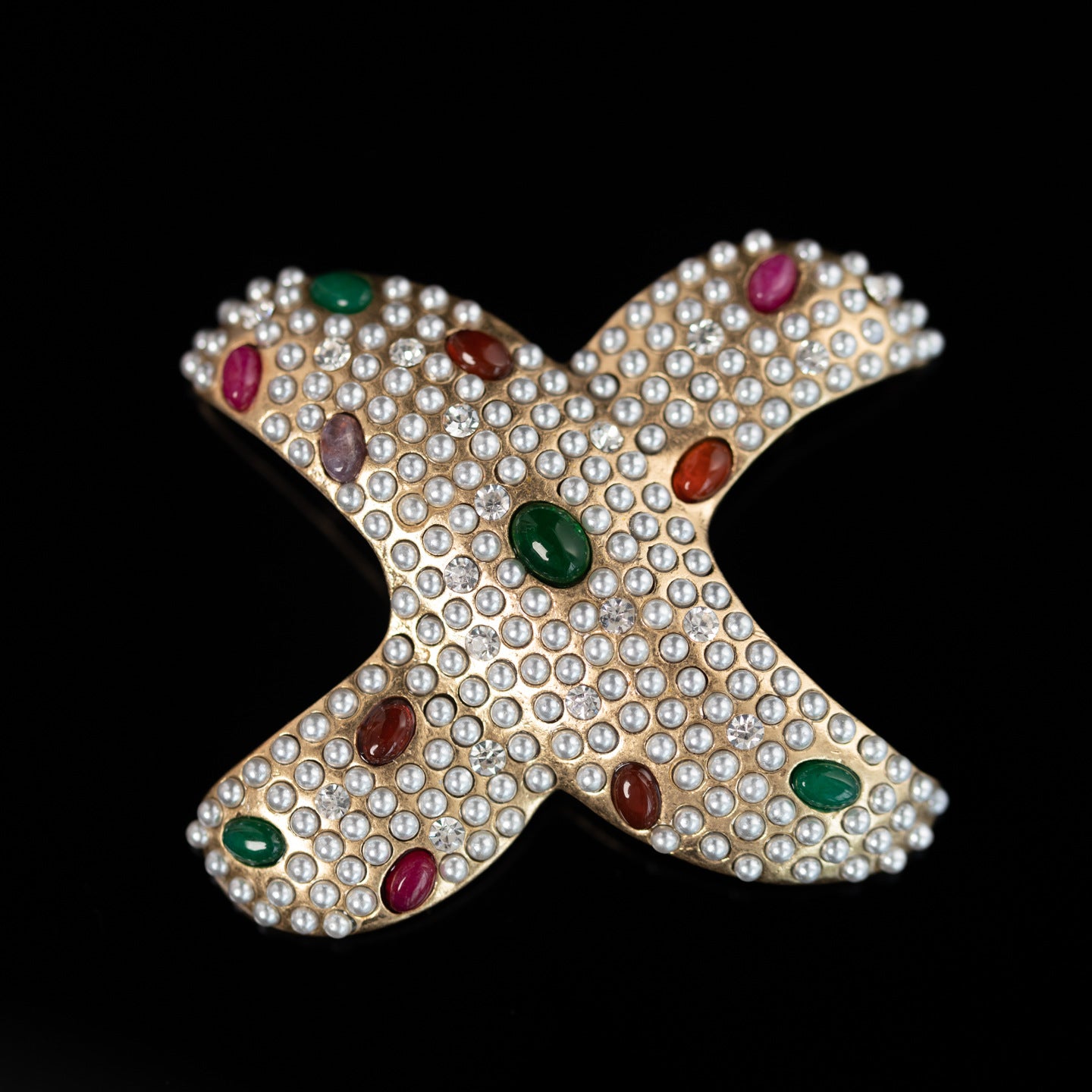 Vintage Cross Artisan Handcrafted Brooches for Men