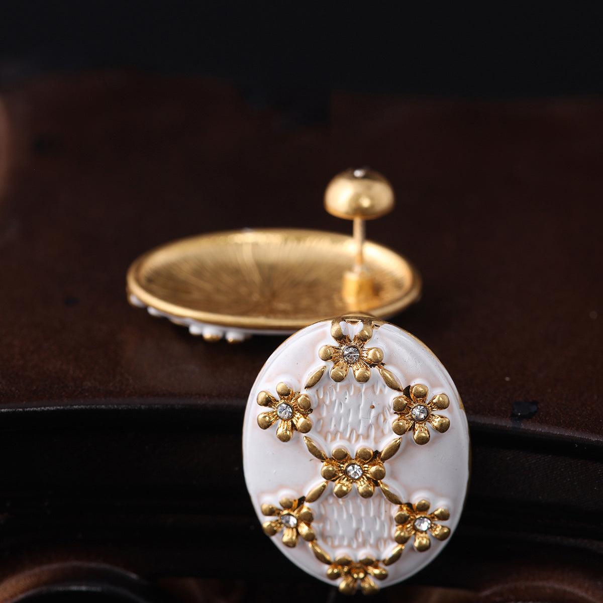 Vintage Floral Artisan Elegant Earrings for Women