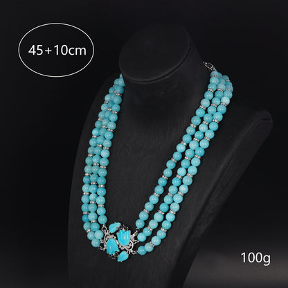 Vintage Crystal Chic Handcrafted Necklace Gift Jewelry