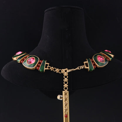 Vintage Geometric Timeless Chic Necklace Handcrafted Design