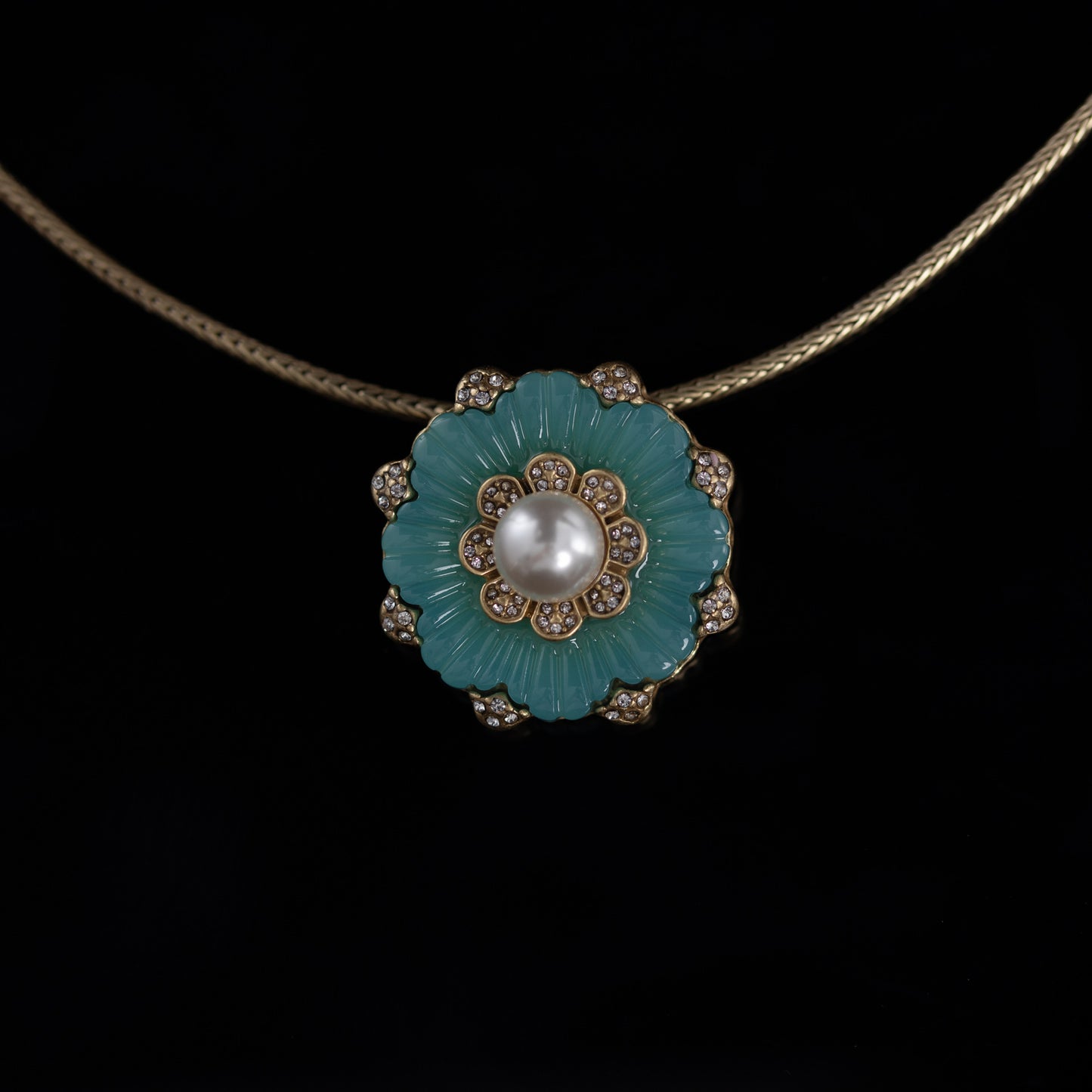 Vintage Pearl Floral Luxury Handcrafted Necklace Timeless Style