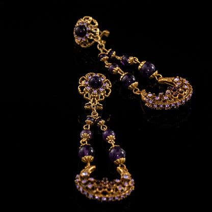 Vintage Pearl Floral Elegant Earrings for Ladies