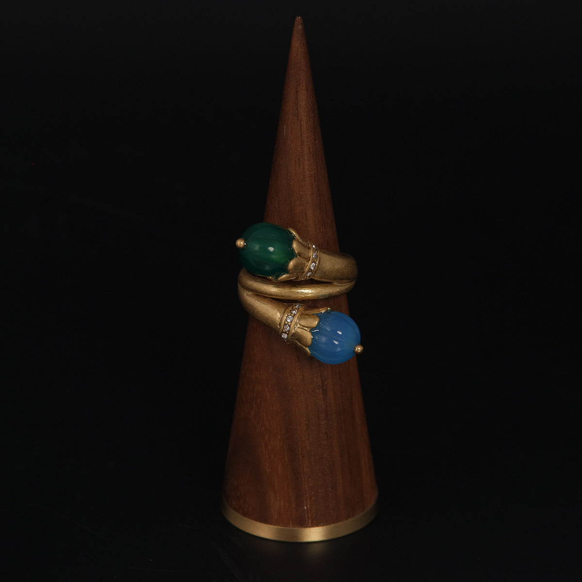 Vintage Geometric Luxury Handcrafted Open Ring