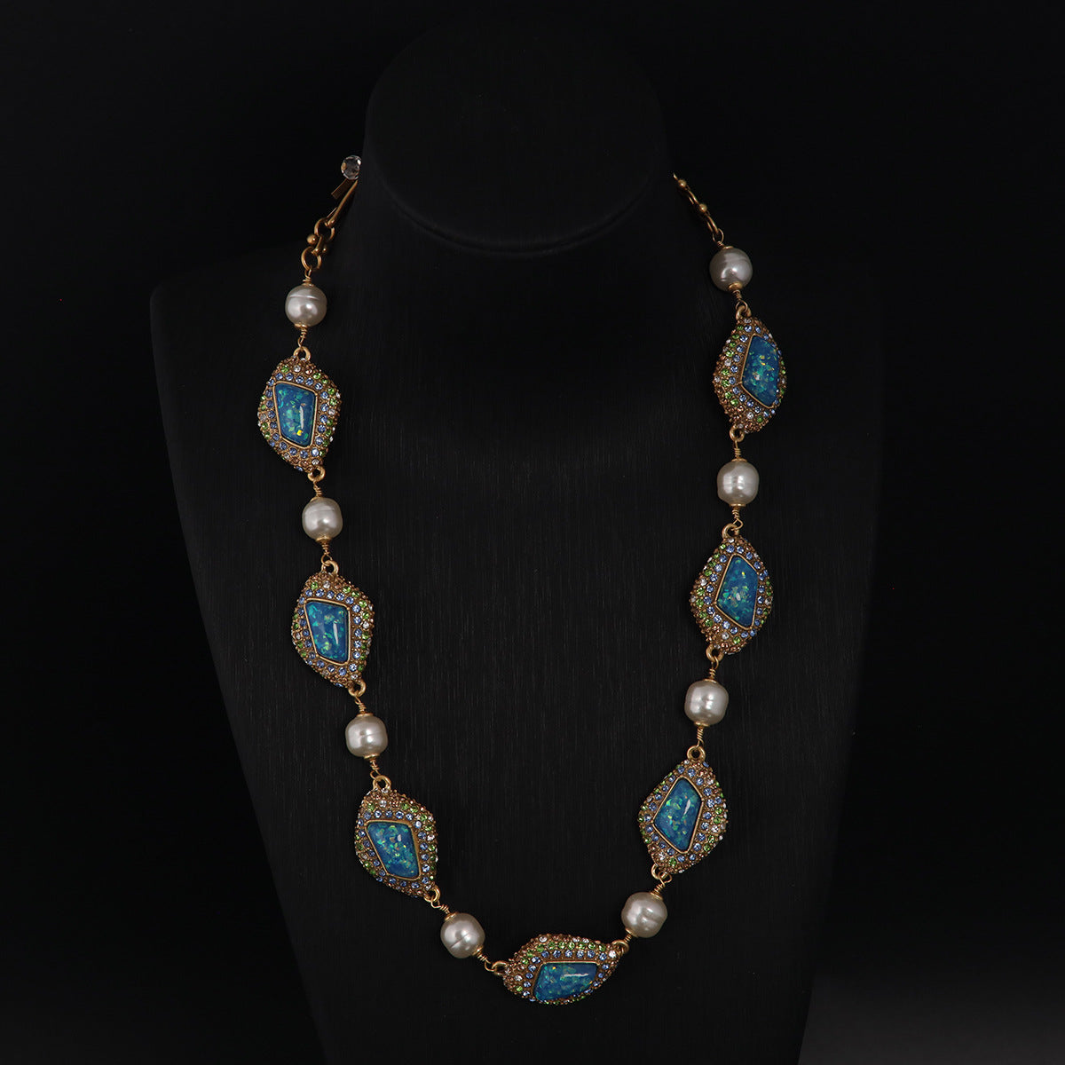 Vintage Geometric Statement Artisan Necklace for Women