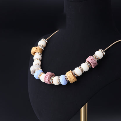 Vintage Geometric Refined Luxury Necklace Handcrafted Design