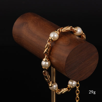 Vintage Pearl Luxury Retro Bracelet Timeless Style