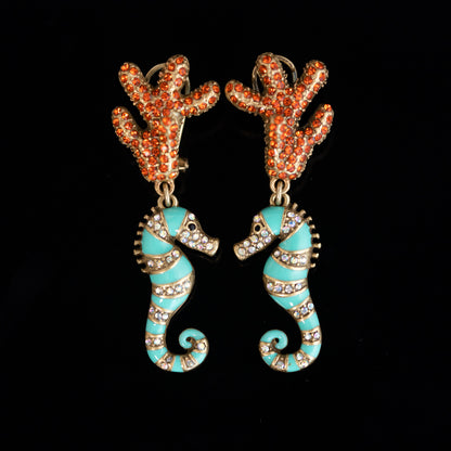 Vintage Pearl Leaf Refined Handcrafted Earrings for Ladies