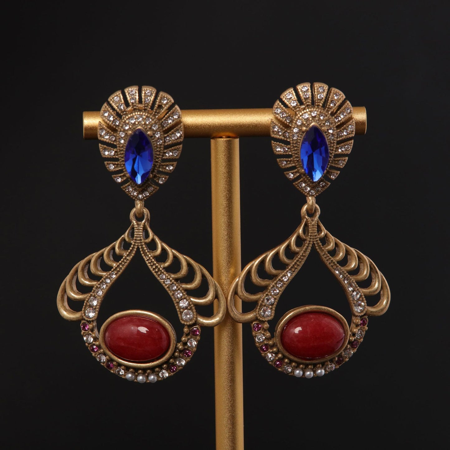 Vintage Statement Handcrafted Timeless Earrings Handcrafted Design