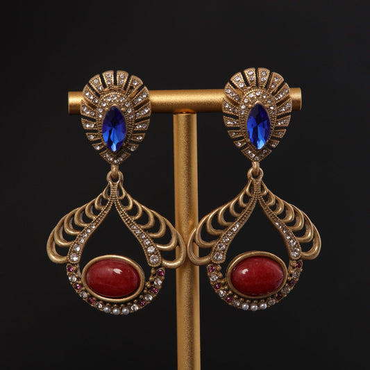 Vintage Statement Handcrafted Timeless Earrings Handcrafted Design