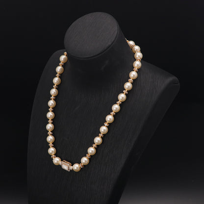 Vintage Pearl Classic Chic Necklace Handcrafted Design