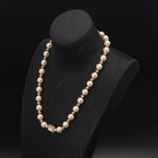 Vintage Pearl Classic Chic Necklace Handcrafted Design