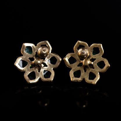 Vintage Glass Statement Elegant Earrings for Ladies