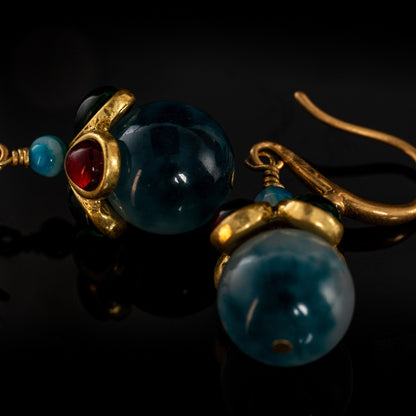Vintage Jade Luxury Elegant Earrings Timeless Style