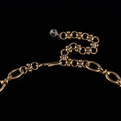 Vintage Natural Stone Geometric Luxury Handcrafted Necklace for Ladies