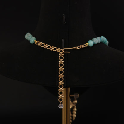 Vintage Natural Stone Refined Handcrafted Necklace Gift Jewelry