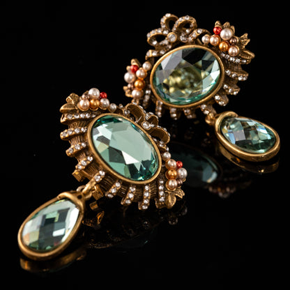 Vintage Timeless Elegant Statement Earrings Handcrafted Design