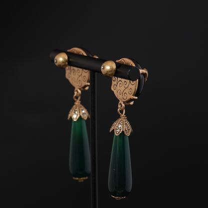 Vintage Floral Artisan Handcrafted Earrings Timeless Style
